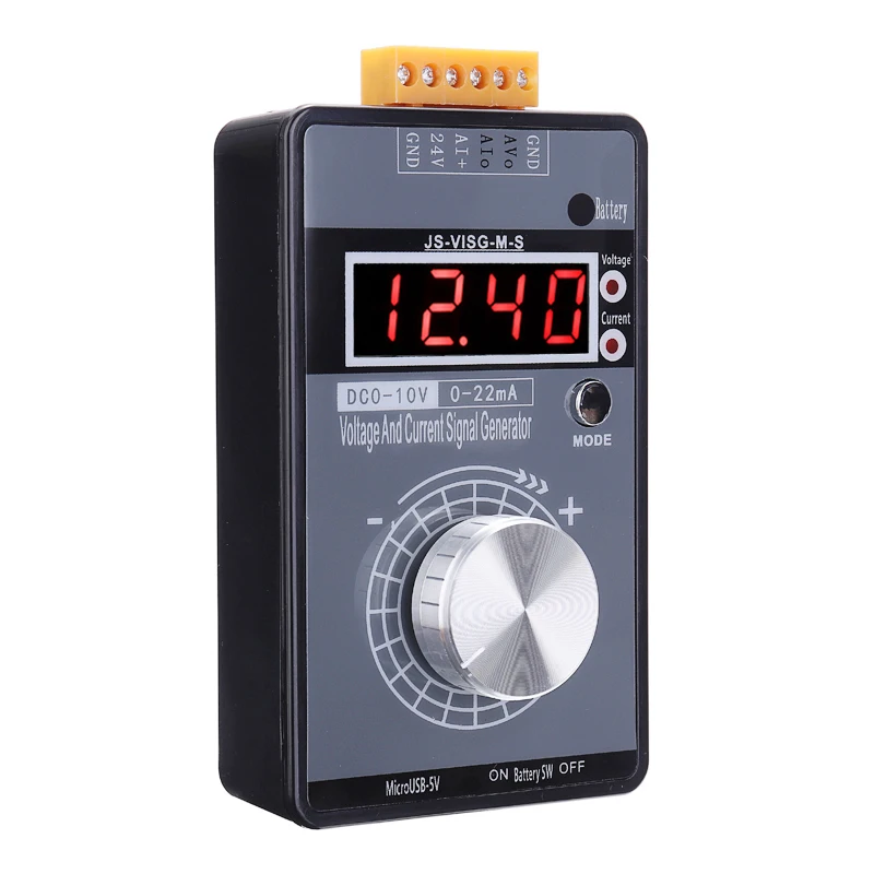 Handheld High-Precision Analog 0-5V 0-10V 4-20mA Signal Generato Adjustable Voltage Current Simulator Calibrator
