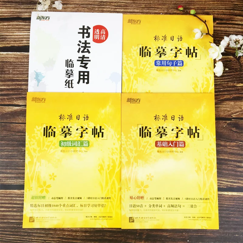 

Japanese Copybook Standard 3pcs Caligrafia Japanese Calligraphy Copybook Japanese Basic Word Sentences Handwriting Practice Book