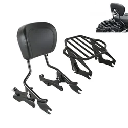 Motorcycle Sissy Bar Backrest Luggage Rack Docking Kit For Harley Touring Road King Road Glide Street Glide 2014-2022