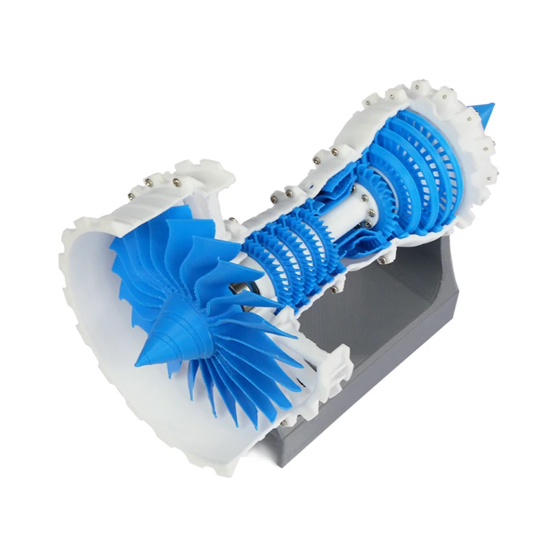 ของเล่นวิทยาศาสตร์Turbofanรุ่นเครื่องยนต์เครื่องบินเครื่องบินรุ่นเครื่องยนต์ไฟฟ้า3Dการพิมพ์เครื่องบินโดยสารการบินเครื่องยนต์