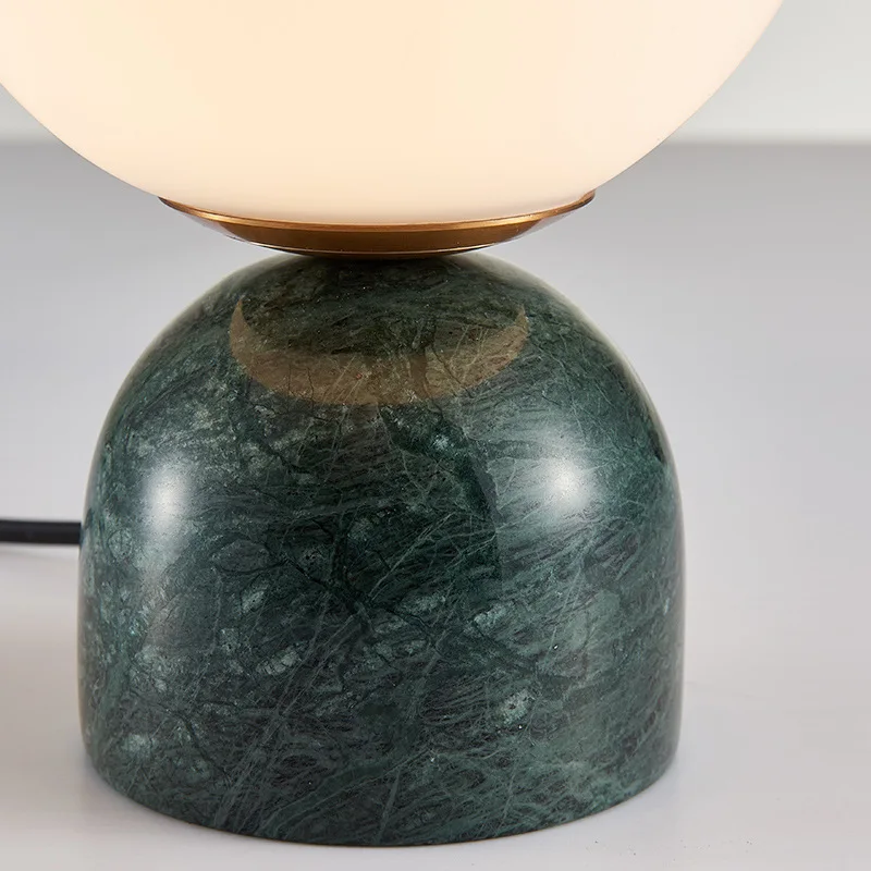 Art marble table lamp Nordic modern simple bedroom lamps for nightstand EU US AU UK plug    living room WF1024 image 4