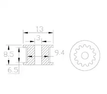 GT2 Timing Pulley 16/20 Tooth for 3D Printers #6
