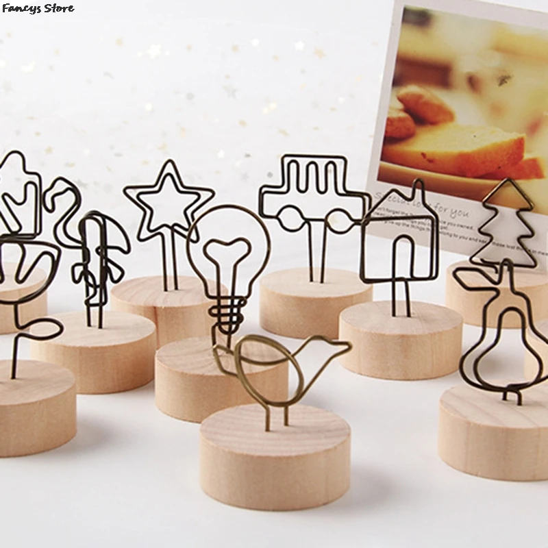 Log Memo Clip Simple Christmas Photo Clip Message Memo Clip Home Decoration Decoration Restaurant Menu Clip Christmas Tree New