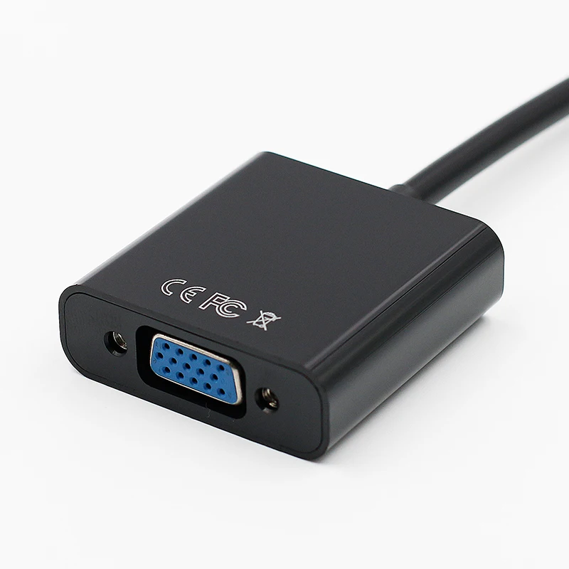 DP إلى VGA محول ديسبلايبورت إلى VGA محول DP كابلات محول ذكر إلى أنثى 1080P ل HDTV مراقب ماك بوك العارض الكمبيوتر