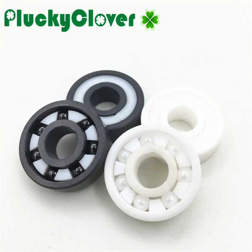 1pc Full Ceramic Bearing 627 Quad Roller hockey Skate Artistic Skating Bearing Bore size 7mm ZrO2 Si3N4 Full White Black Ceramic