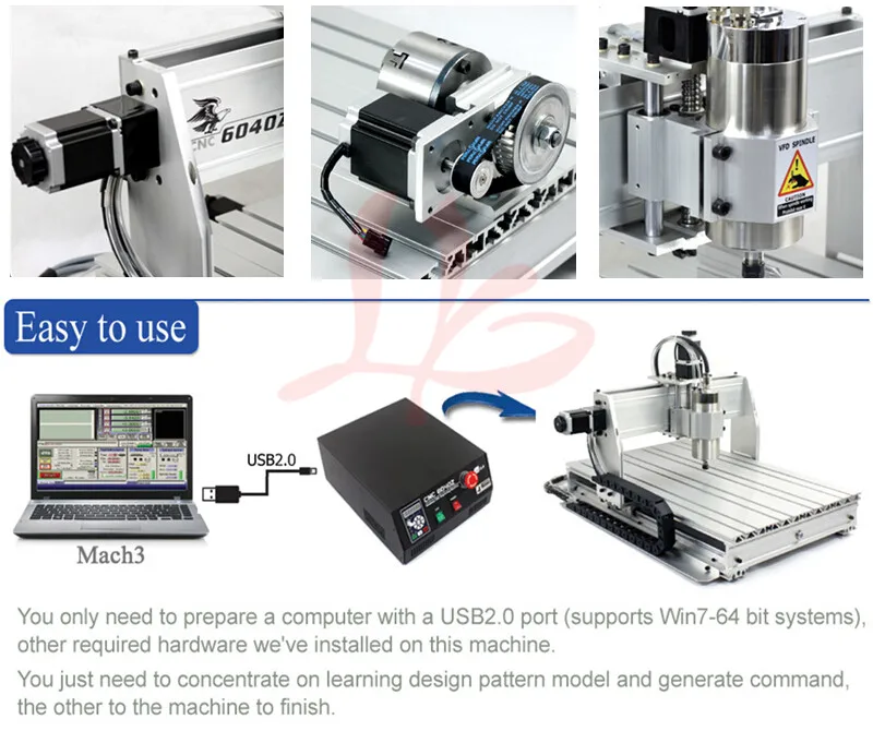 CNC Router 6040Z Engraving Drilling and Milling Machine