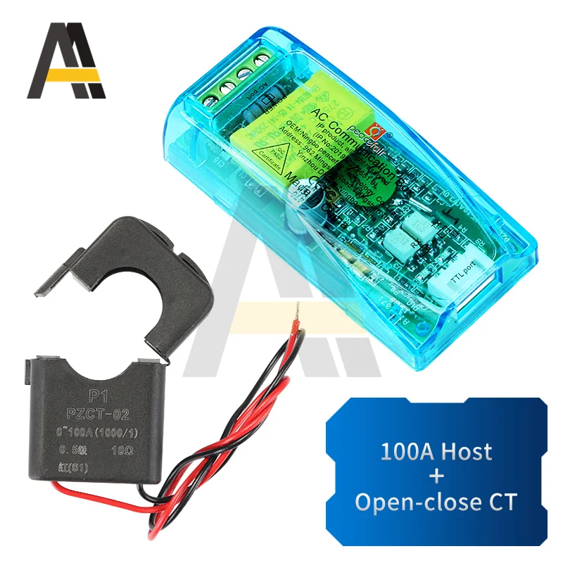 Modulo di prova corrente di Amp di Volt di potere 100A di Watt del tester multifunzionale di Digital di ca PZEM-004T per Arduino TTL COM2 \ COM3 \ COM4 80-260V