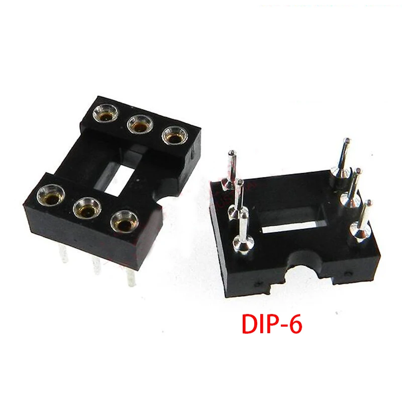 20 stücke DIP-6 Runde Loch 6 Pins 2,54 MM DIP DIP6 IC Steckdosen Adapter Solder Typ IC Stecker