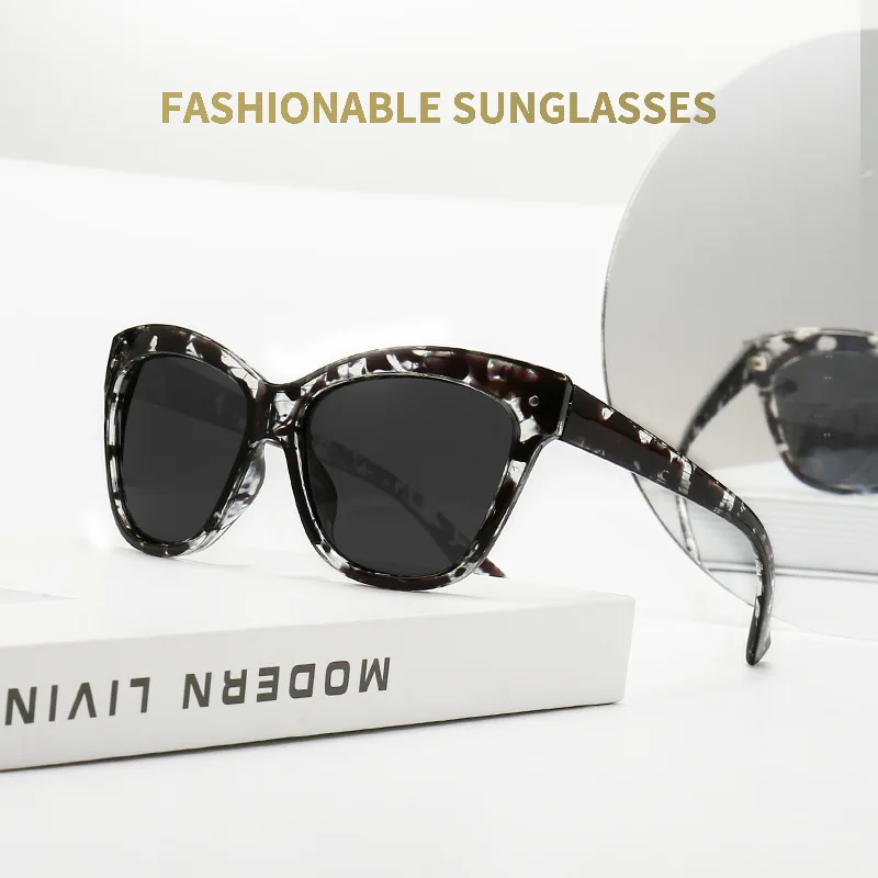

2021 New European and American Fashion Cat's Eye Polarized Sunglasses Ladies Sunglasses Ins Trend Retro Glasses Frame