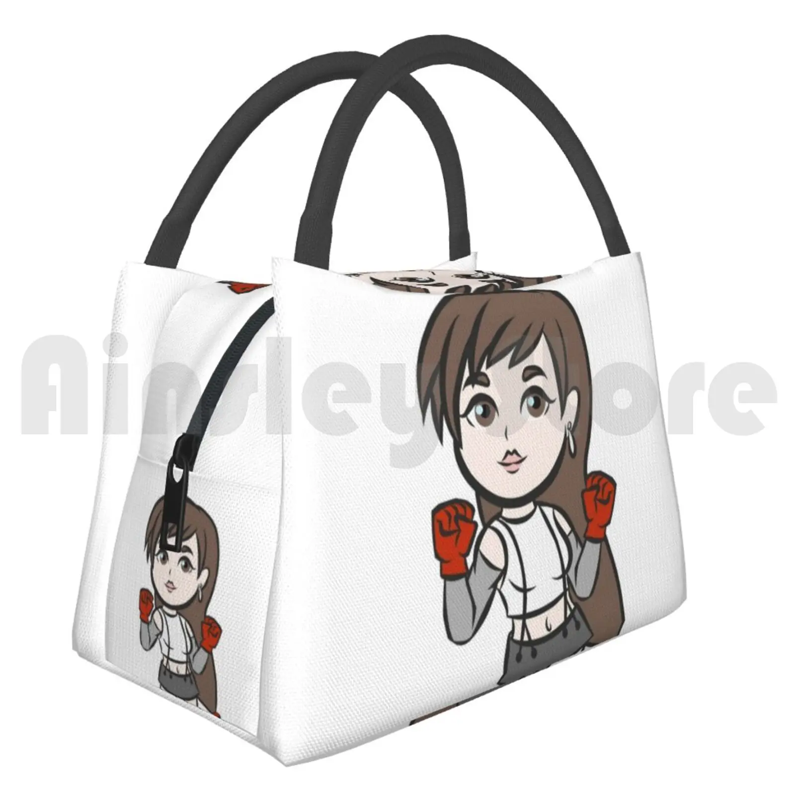 Portable Insulation Bag Chibi Tifa Tifa Tifa Lockhart Final Fantasy 7 Final Fantasy Final Fantasy Vii Ff7