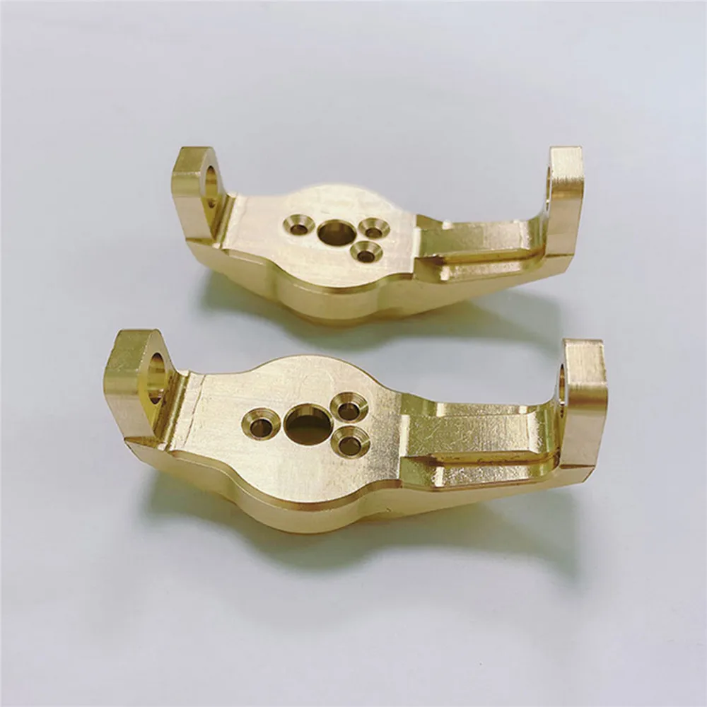 

2pcs Heavy Duty Brass Front Steering Carrier C Seat Blocks for 1/10 Traxxas TRX4 Defender RC Car Accessories