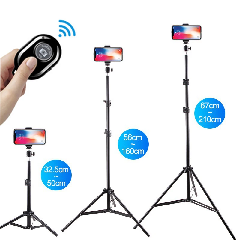 

210cm Tripod for Mobile Phone Tripe for Mobile Smartphone Tripod for Phone Cellular Tripodes for Camera Iphone Xiaomi Cell Phone