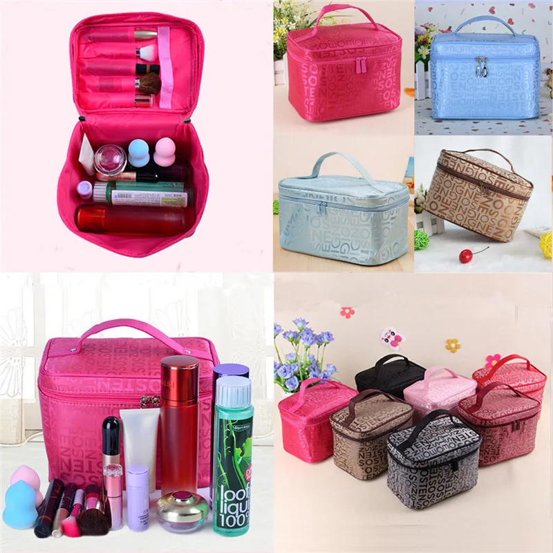 5 colors New Women Makeup Bag Cosmetic Bags Women Ladies Beauty Case Cosmetics Organizer Toiletry Bag Travel Wash Pouch