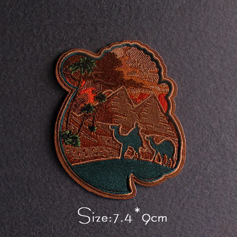 فان جوخ التصحيح جبل التخييم المطرزة بقع للملابس مغامرة السفر التصحيح الحديد على بقع على الملابس شارة في الهواء الطلق