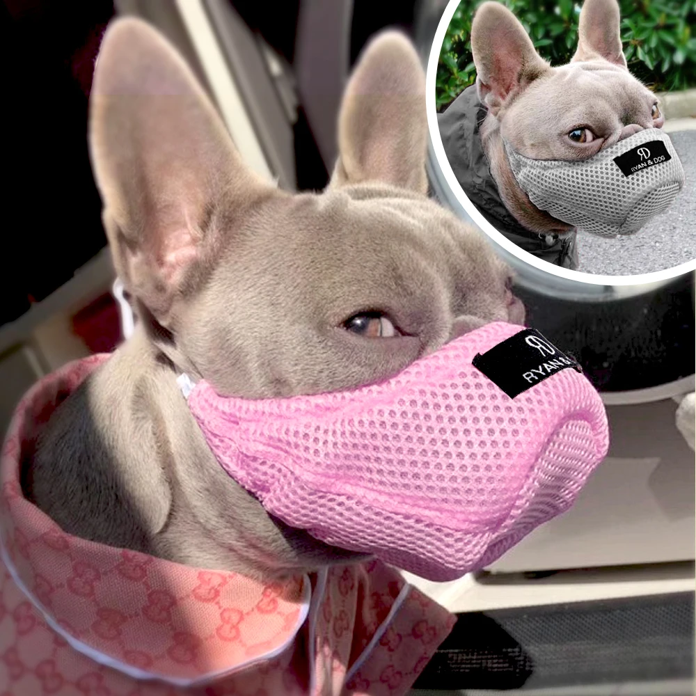 

Breathable Mesh Pet Dog Mask Anti Dust Gas Pollution Muzzle Anti-fog Haze Washable Masks Adjustable For Dogs