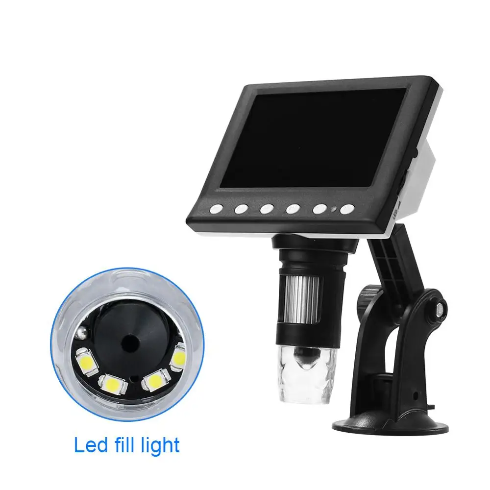 Microscópio Eletrônico Digital 1000x com Exibição de Porcelana Microscópio Digital com Leds para Relógio Têxtil Inspeção de Telefone
