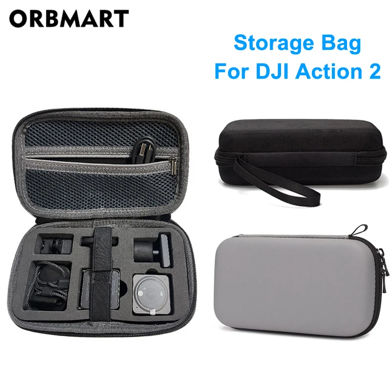 Sport Camera Portable Storage Case Collection Bag for DJI Action 2 Digital Camera Handheld Handbag for DJI Action2 Accessories