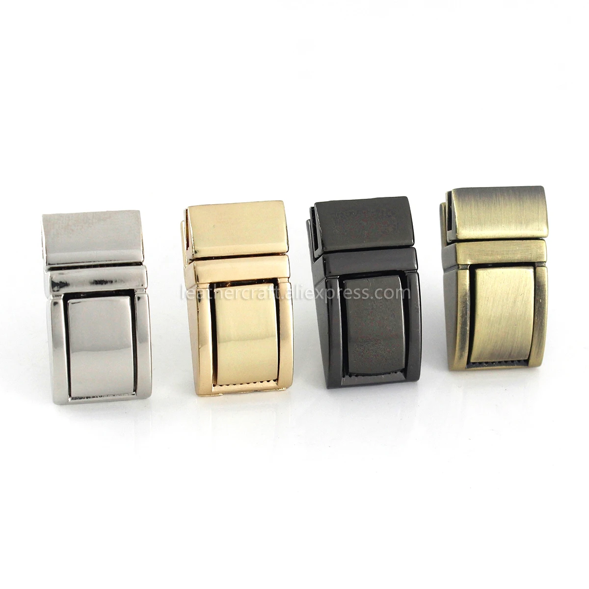 1pcs Metal Press Push Lock Bag Briefcase Spring Lock Snap Decorative Clasps Closure Leather Craft Diy Hardware Accessory