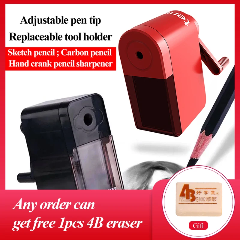 Tenwin Hand Crank Pencil Sharpener sketch pencil Carbon pencil pencil sharpener Mechanical Sharpener School Stationery Tenwin