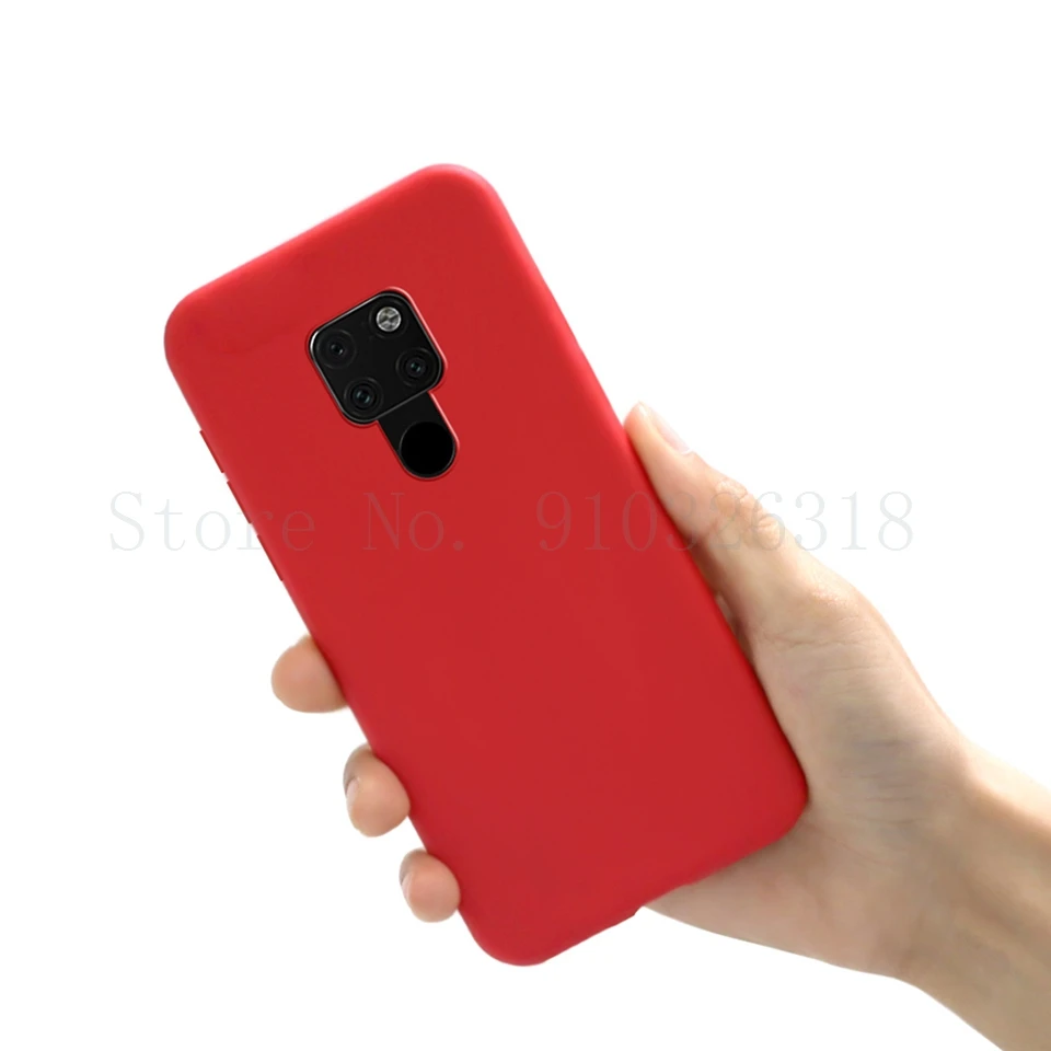 Soft Silicone Case For Huawei Mate 20 Shock-Absorption Bumper Cover Anti-Scratch Back Cover For Mate 20 HMA-L09, HMA-L29 6.53\