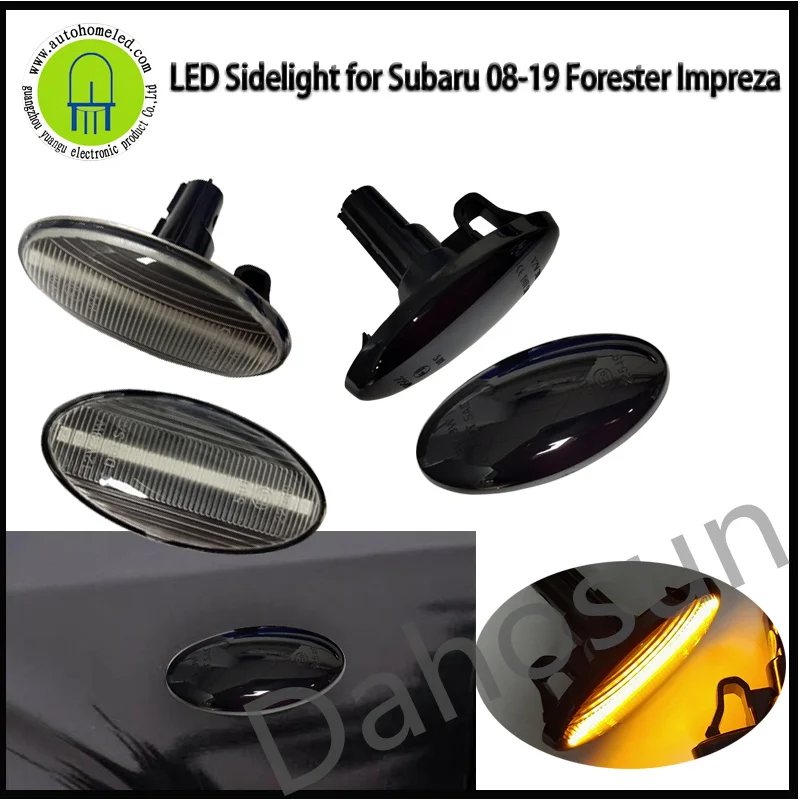 

2X Sequential Blinker Led Turn Signal Indicator Side Marker Light Lamp lighting Sidemarker For Subaru Forester Impreza 2008-19