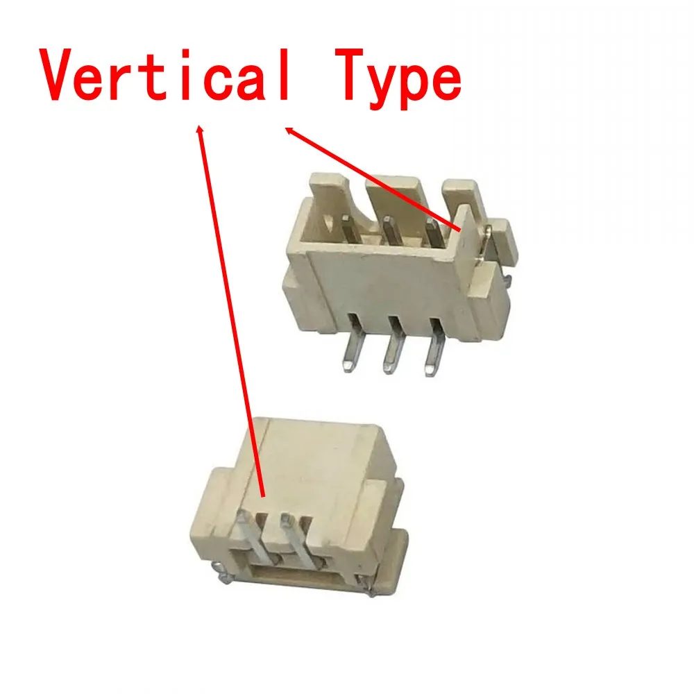 1000pcs SMD XH2.54 2/3/4/5/6/7/8/9/10/11/12P 2.54mm pitch Horizontal/Vertical SMD Wire JST Connector Housing Pin Header