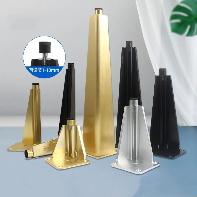 

4PCS 8-30cm Furniture Legs Heavy Duty Support Feet Bracket For Bed Sofa Table Chair Cabinet Corner Protector Hardware Parts