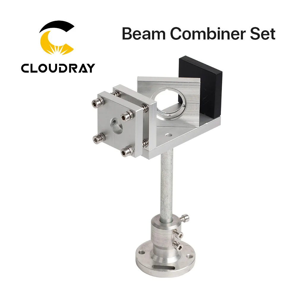 Cloudray Beam Combiner Set 20/25mm ZnSe Laser Beam Combiner + Mount + Laser Pointer for CO2 Laser Engraving Cutting Machine