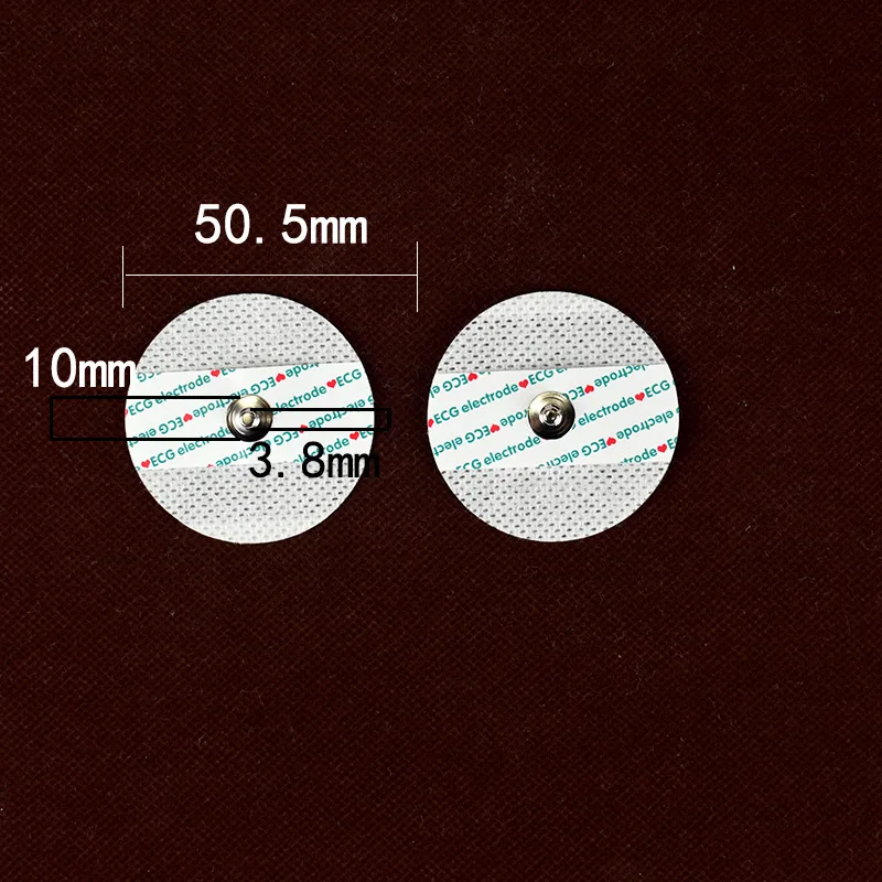 50-1000นับ Universal Medical Disposable ECG แผ่น ECG การตรวจสอบ Electrodes Electrode EKG/ECG 5ซม.50กระเป๋า