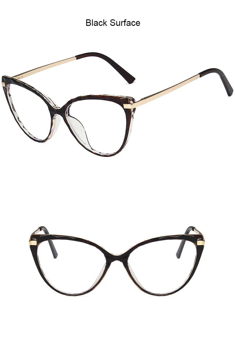 Mode Cat Eye Frauen Lesebrille Anti Blau Licht TR90 Frühling Scharnier Presbyopie Brillen Klare Linse Brillen – Detail 16