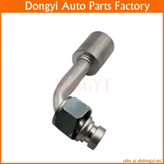 Junta de tubo de aire acondicionado automotriz con manguito de aluminio para R134a 3/8" 1/2" 5/8" doblado
