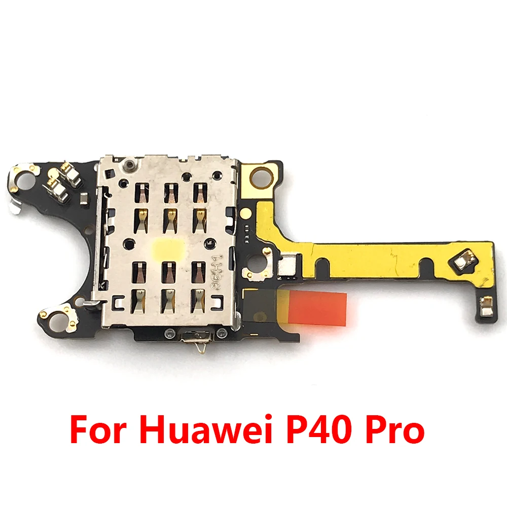 For Huawei P40 Pro SIM / SD Card Reader Holder Conecction Board With Microphone Flex Cable