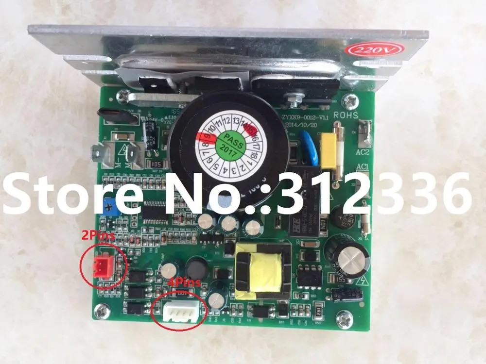 Бесплатная доставка ZYXK9 ZYXK9-1012-V1.3 4 контакта или 5pins монтажная плата для беговой дорожки драйвер материнской платы плата управления
