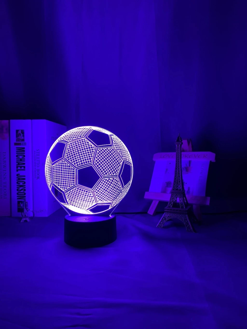 3d Illusion Child Night Light Football Ball Touch Sensor Remote Nightlight for Kids Bedroom Decoration Soccer Table Lamp Gift