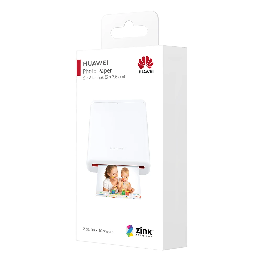 Original Huawei pocket Photo Printer Paper Print Papers 20 sheets in 1 pack ZINK Pocket Paper for HUAWEI Photo Printer cv80