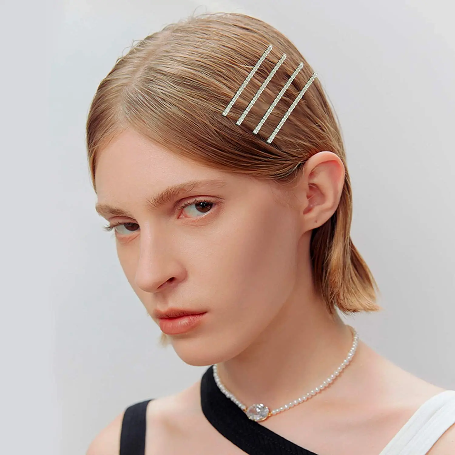 Neue Strass Bobby Pins Kristall Haars pangen Diamant Haarnadel funkelnde Haar Barettes Styling Zubehör für Frauen und Mädchen – Detail 2