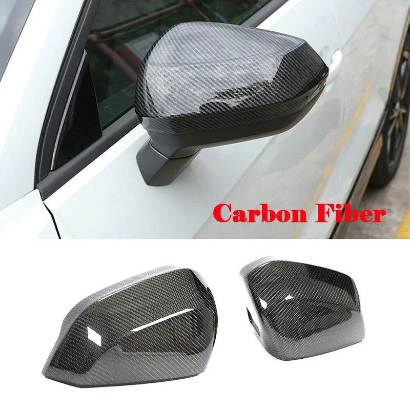 

Carbon Fiber Side Mirror Cover Caps Replace Style W/O Lane Assist Fit For Audi Q2 Q3 2019-2022