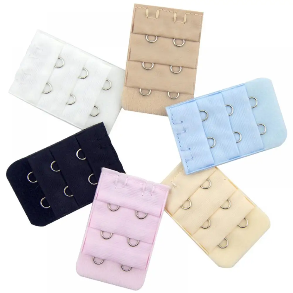 5 Pcs 2 Hooks Bra Extender For Women\'s Elastic Bra Extension Strap Clip Expander Adjustable Buckle Intimates Bra Accessories