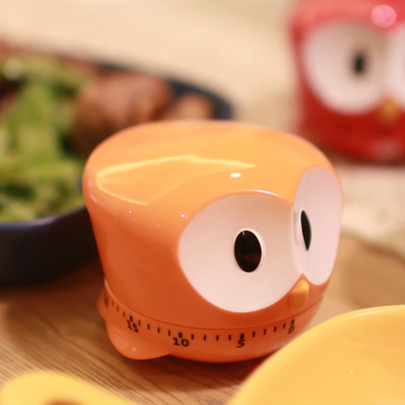 Big Eyes Owl Kitchen Mechanical Timer Timer Reminder Countdown Cooking Timer Egg Timer Owl Kitchen Cute Timer Kitchen Digital