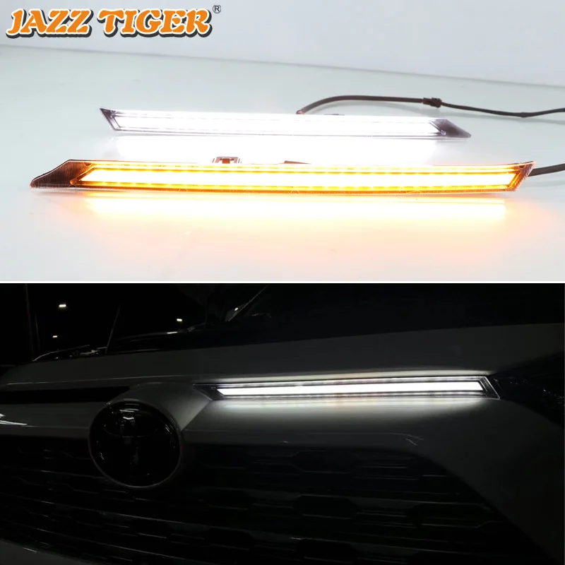 Daytime running lights For Toyota RAV4 2019 2020 Drl with turn signals for cars Cover Decoration lights cover lamp headlights