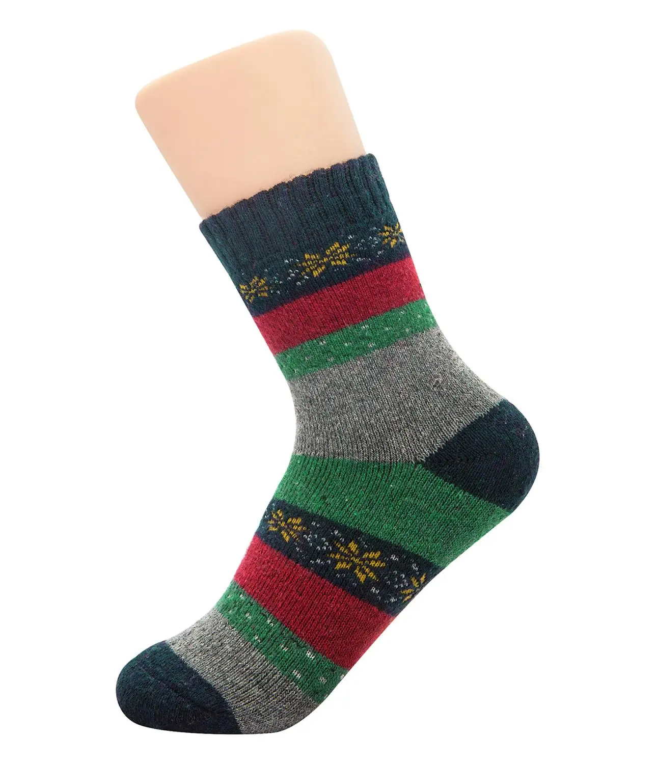 Calcetines coloridos y cálidos de lana de algodón peinado para hombre, medias de vestir informales, para boda, 5 par/lote, novedad de 2019