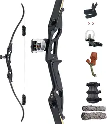 56inch Recurve Bow Right Hand Outdoor Hunting with 30