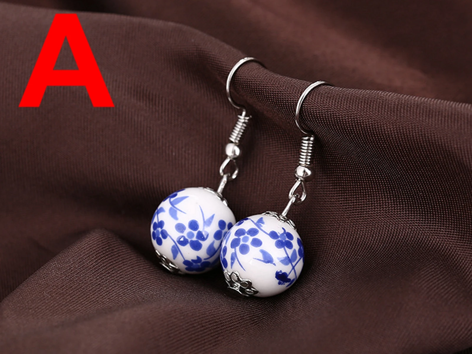 10 Pairs Fashion Chinese Style Ceramics Porcelain Dangle Earring for Women