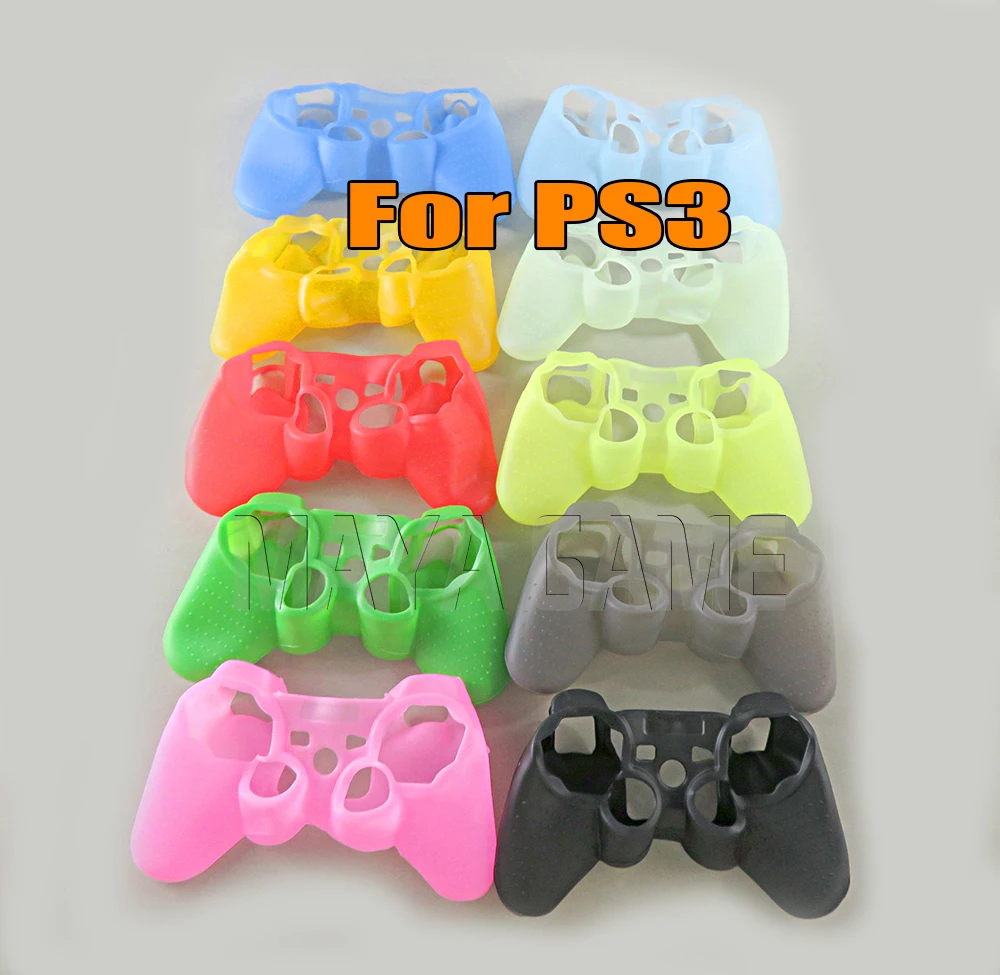 2pcs Multi-color Silicone Protective Skin Cover For PS3 Skin Case For Playstation 3 Controller