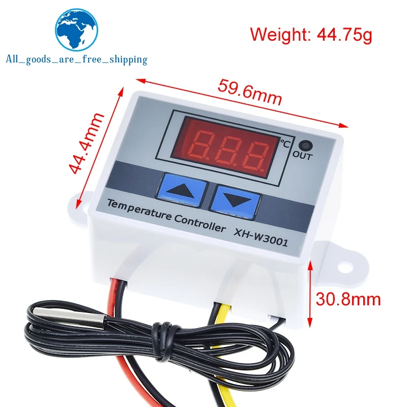 W3001 110V 220V 12V 24V Digital Temperature Controller Thermostat Thermoregulator Aquarium Incubator Water Heater Temp Regulator