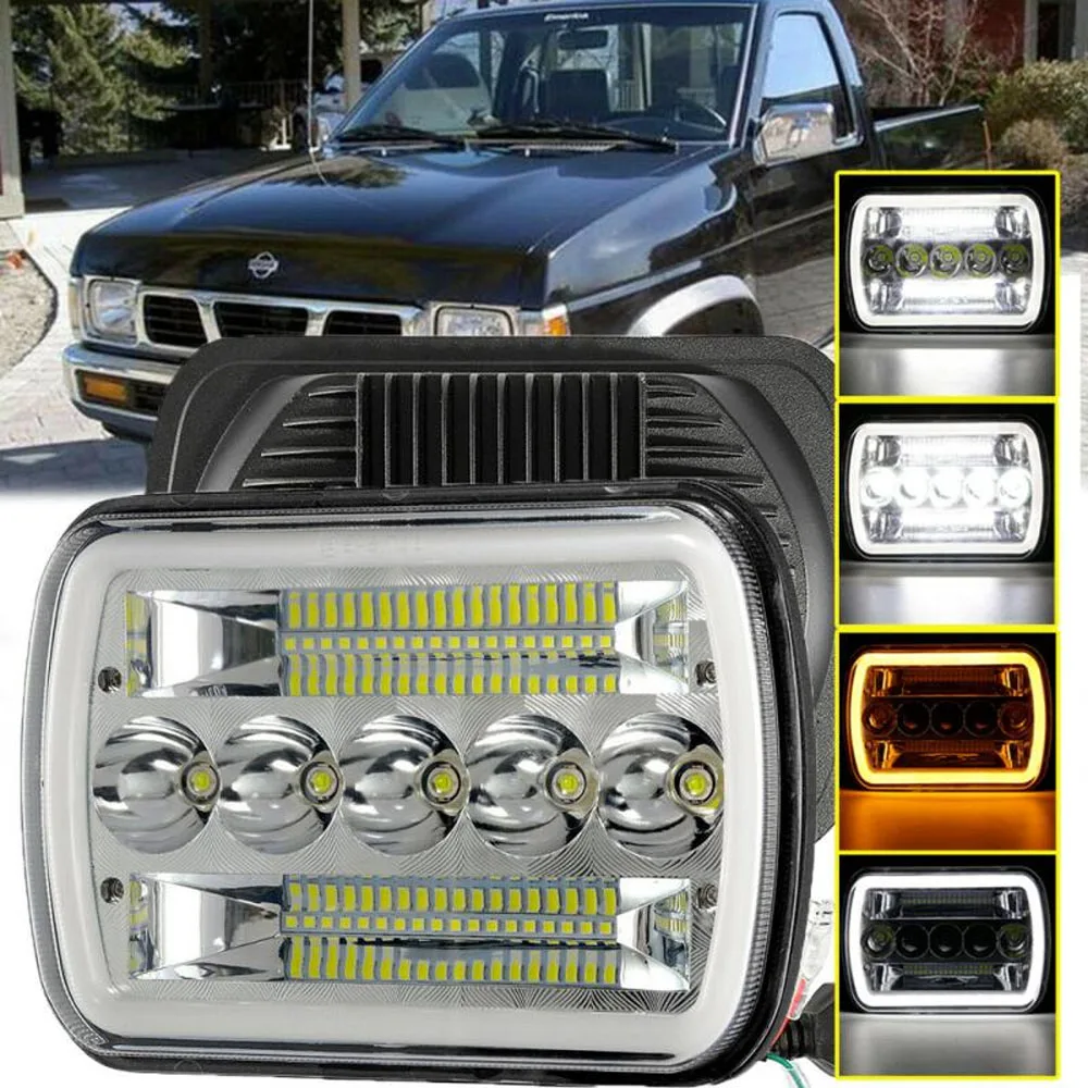 

7inch 45W Car LED Headlights Truck Boat Tractor Trailer Offroad Working Light for Lada Niva Urban Jeep Wrangler Off Road 4x4 12V