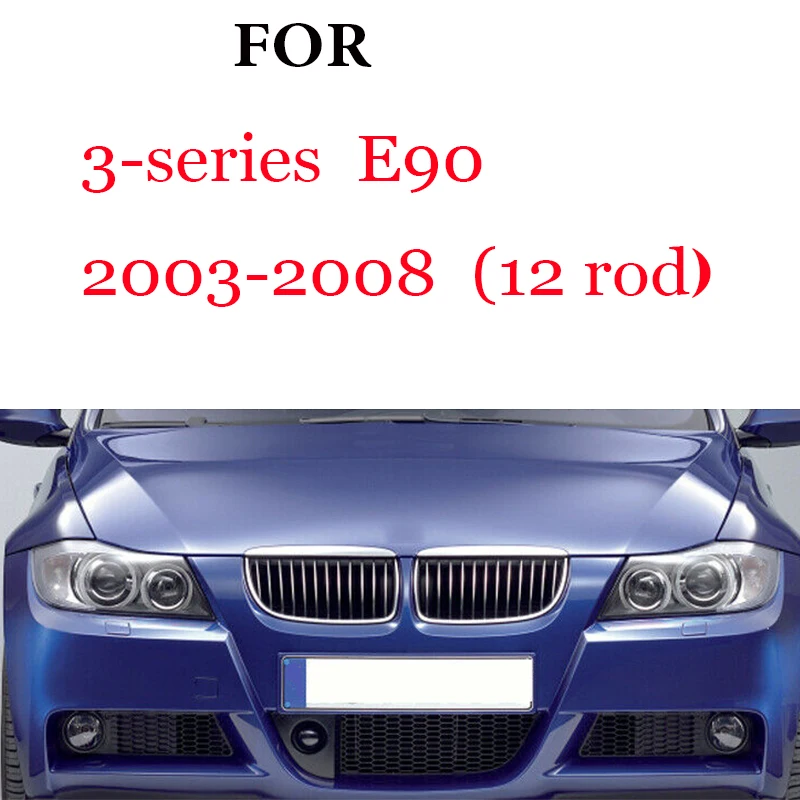 3Pcs Kühlergrill Trim Streifen Für BMW Serie 1 2 3 4 5 6 7 8X1 X2 X3 X4 X5 X6 X7 Z4 E46 E90 F30 E60 E81 F20 F45 F36 F10 F48 F25