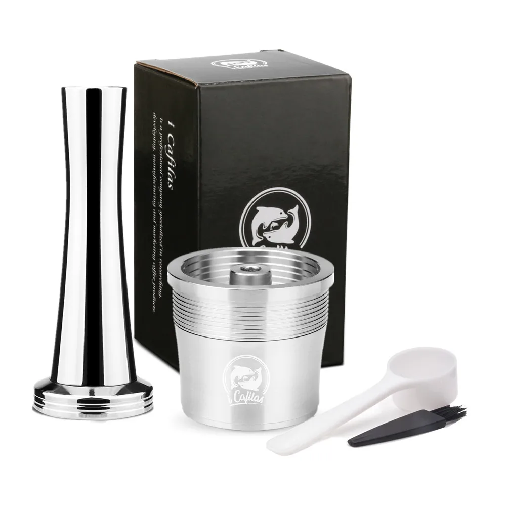 ICafilas Refillable capsule pod resuable Filter cup fit for Illy X Y TYPE Coffee Machine Metal Stainless Steel Coffee capsule