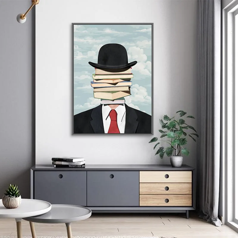 Abstract Cage Book Figure Artwork Painting Creative Imagination Wall Art Canvas Posters and Prints Modern Living Room Home Decor