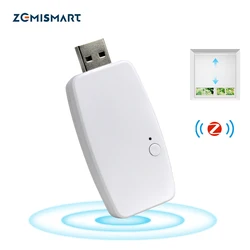 Zemismart Zigbee Dongle Tuya App Control For Am15 Blinds Motor Work with Tuya Zigbee Gateway Hub Mini Design Smart Curtain